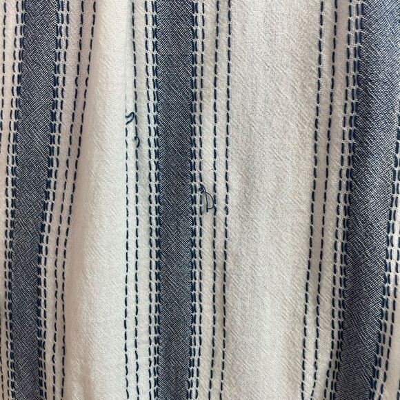 5 for $25🔥Krazy Kat Striped Long Sleeve Button Front Shirt Large - Picture 6 of 9